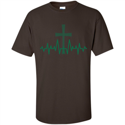 Christian ECG T-shirt Dark Chocolate