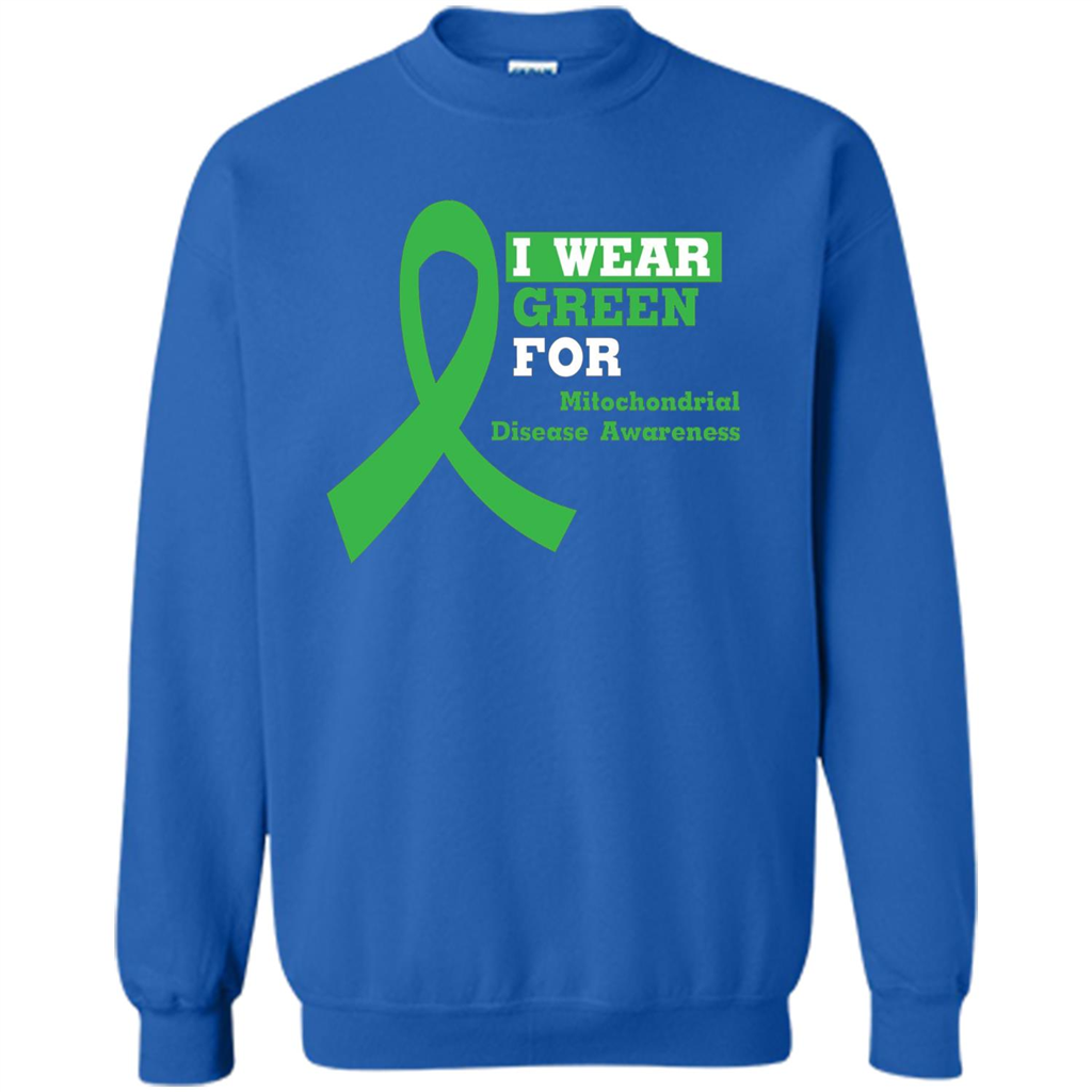 I Wear Green Mitochondrial Disease Awareness Strong T-shirt Royal