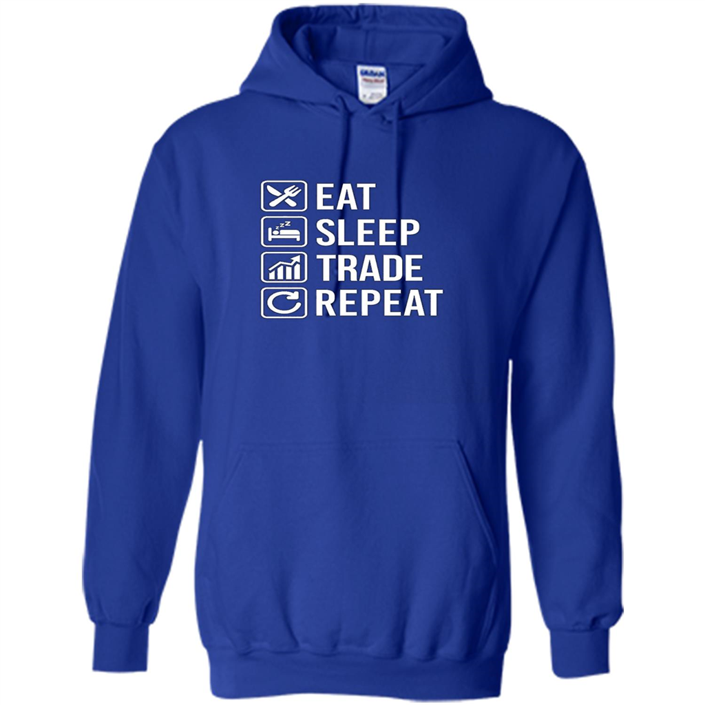 Eat Sleep Trade Repeat T-shirt Royal