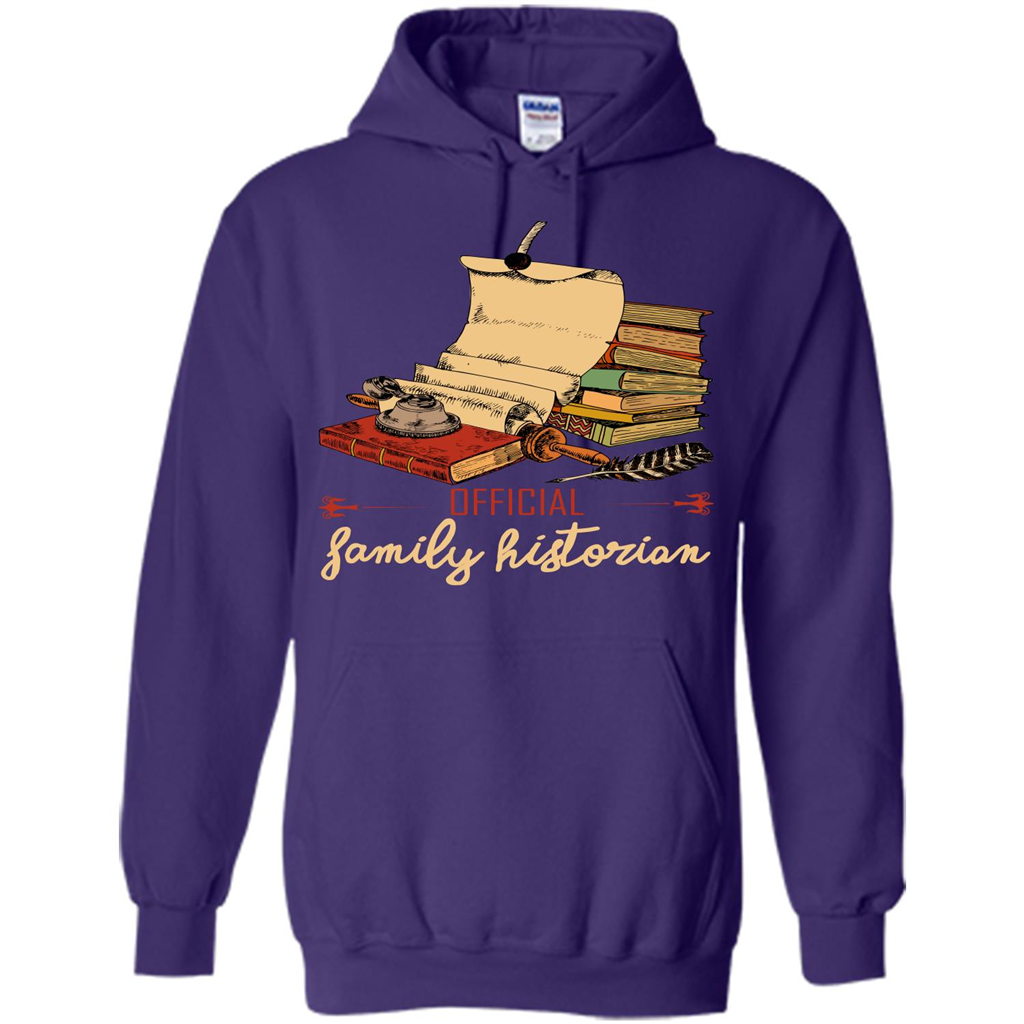 Family T-shirt Official Family Historian Purple