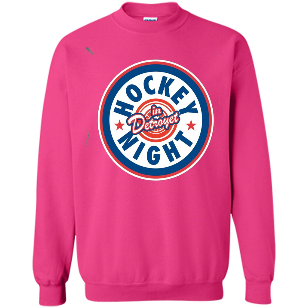 Hockey Night In Detroyet T-shirt Heliconia