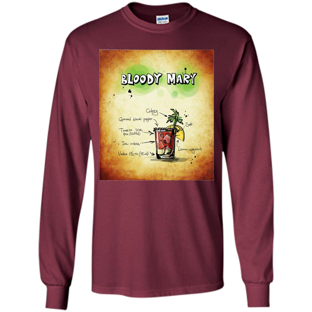 Bloody Mary Drink Recipe Alcohol Liquor Bartender T-shirt