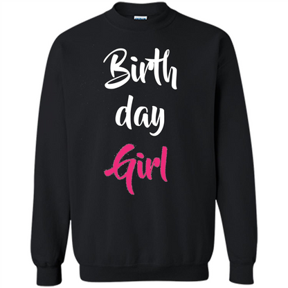 Birthday Girl T-shirt Pink Party Birthday T-shirt Orange
