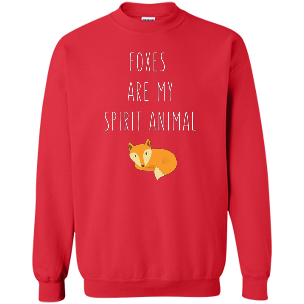 Foxes Are My Spirit Animal Fox T-Shirt Red