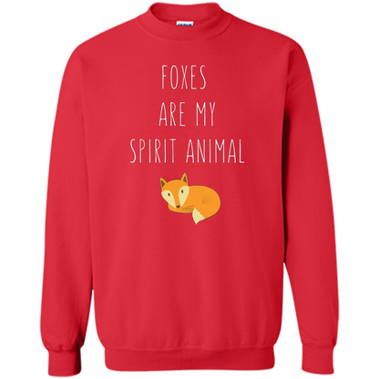 Foxes Are My Spirit Animal Fox T-Shirt Red