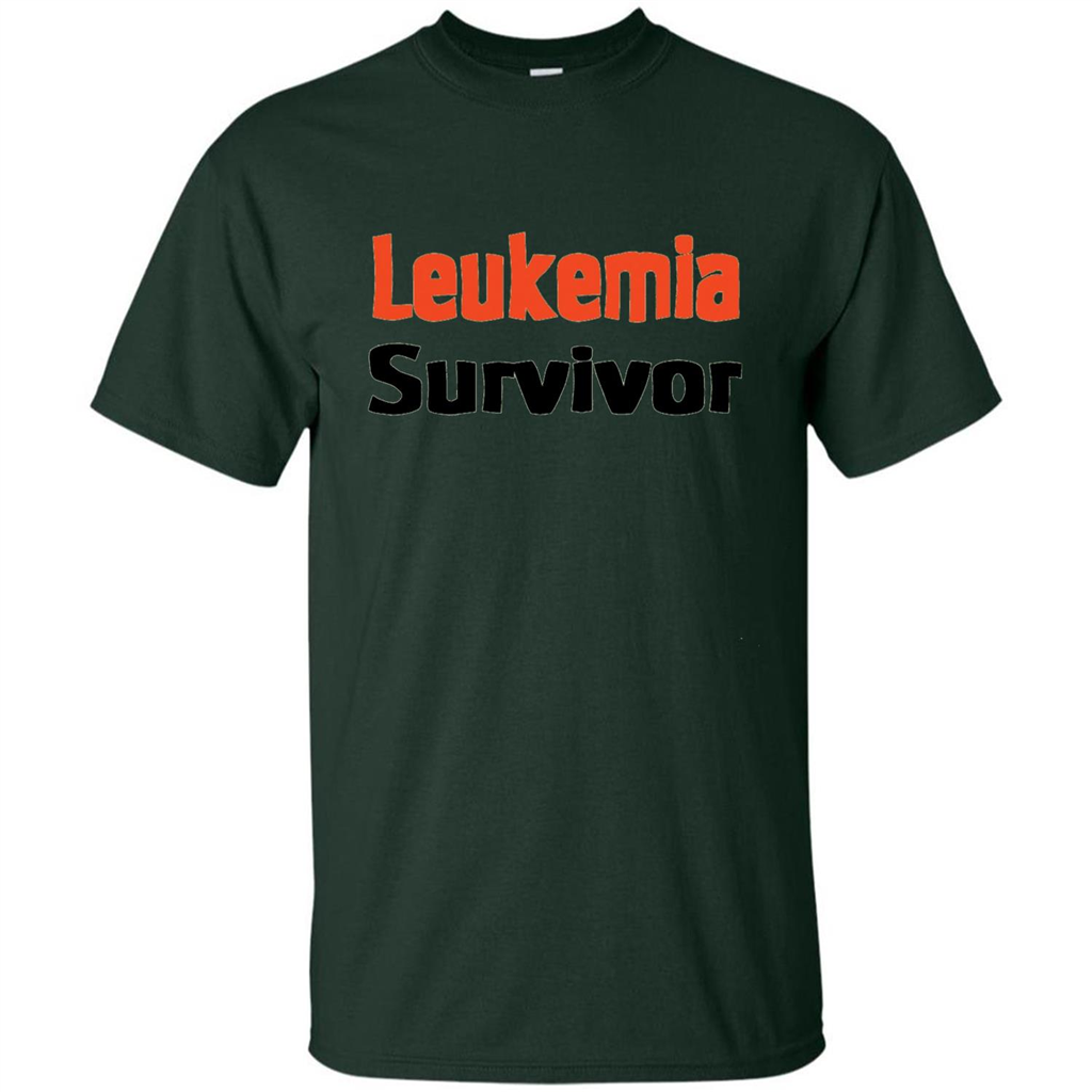 Leukemia Survivor Tshirt Forest Green