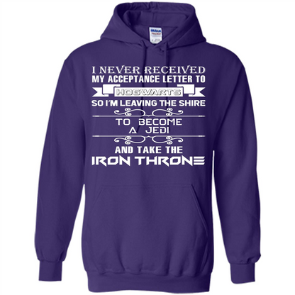 I Never Received My Acceptance Letter To Hogwarts T-shirt Purple