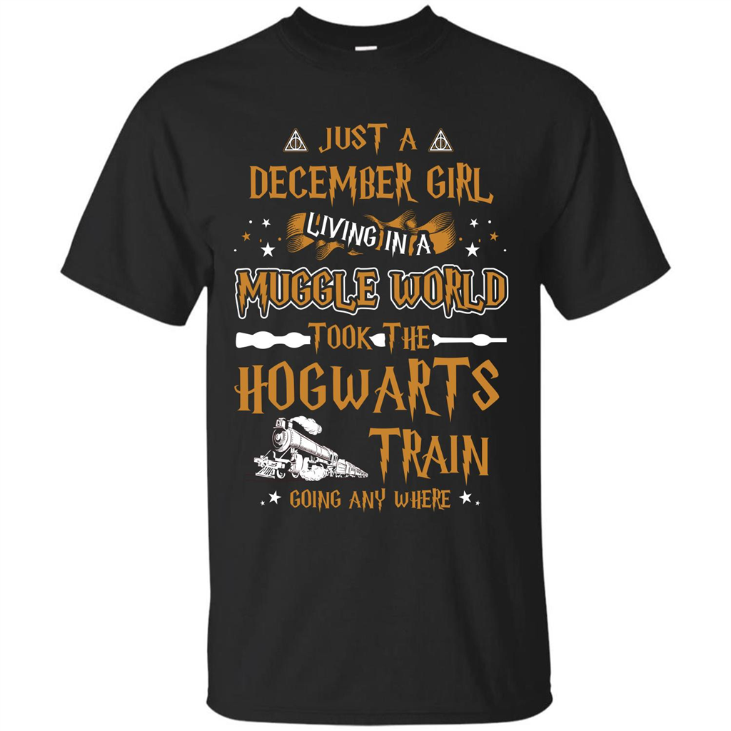 Harry Potter T-shirt Just A December Girl Living In A Muggle World