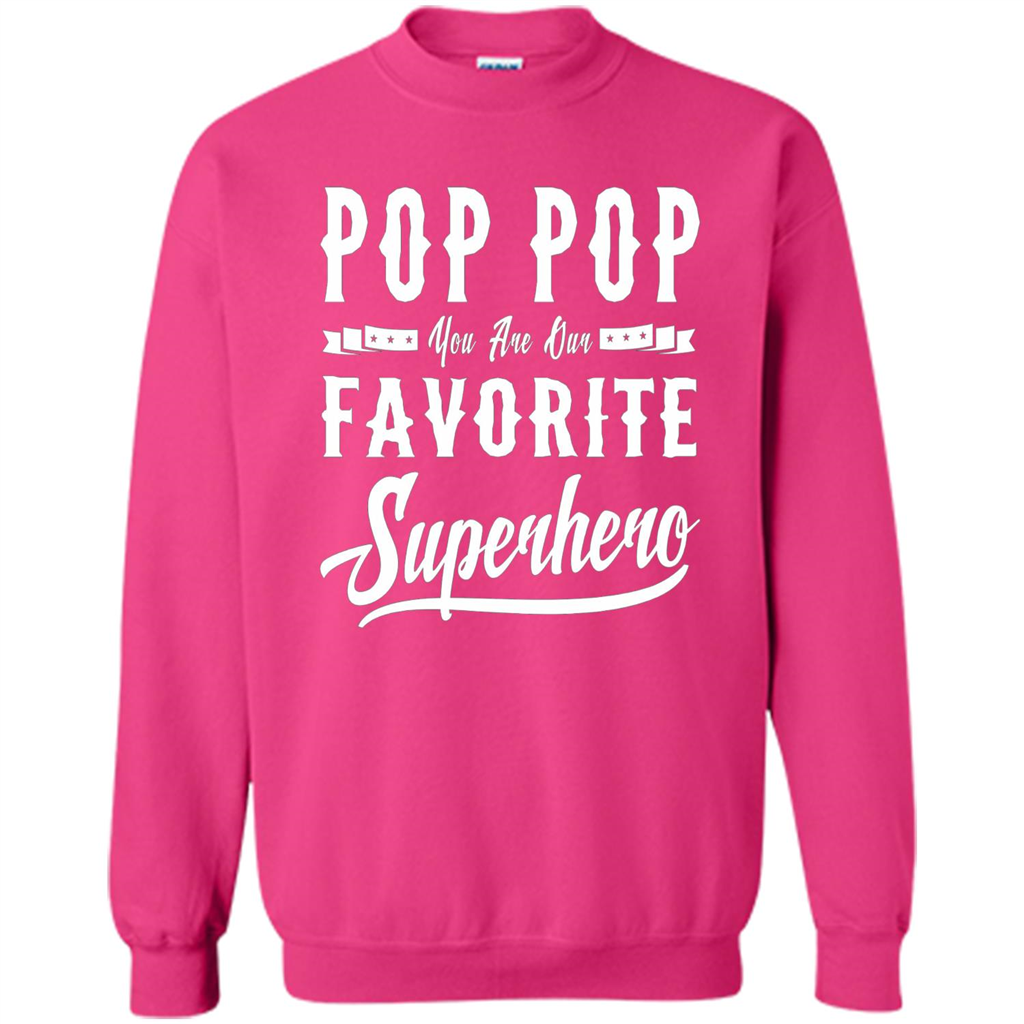 Pop Pop Superhero Fathers Day Gifts Dad Grandpa Men T-shirt