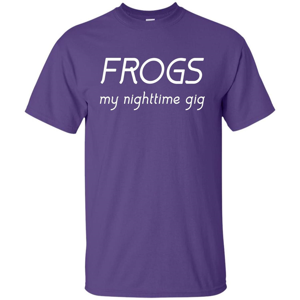 Frogs My Nighttime Gig T-shirt Purple