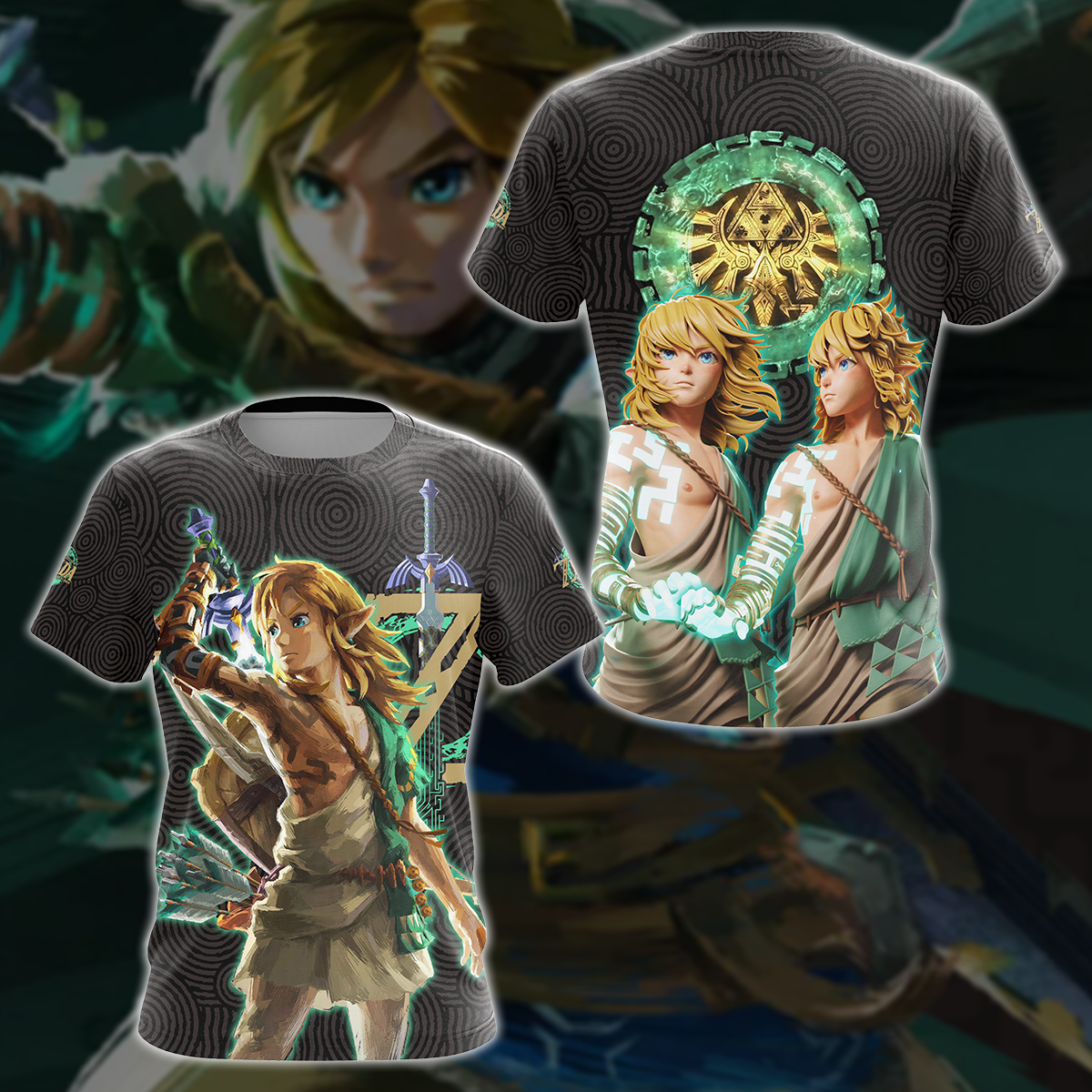 The Legend of Zelda: Tears of the Kingdom Video Game 3D All Over Printed T-shirt Tank Top Zip Hoodie Pullover Hoodie Hawaiian Shirt Beach Shorts Jogger T-shirt S 