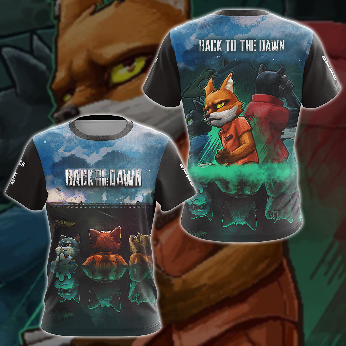 Back to the Dawn Video Game 3D All Over Printed T-shirt Tank Top Zip Hoodie Pullover Hoodie Hawaiian Shirt Beach Shorts Jogger T-shirt S 