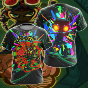 Psychonauts 2 3D All Over Print T-shirt Tank Top Zip Hoodie Pullover Hoodie Hawaiian Shirt Beach Shorts Jogger T-shirt S 