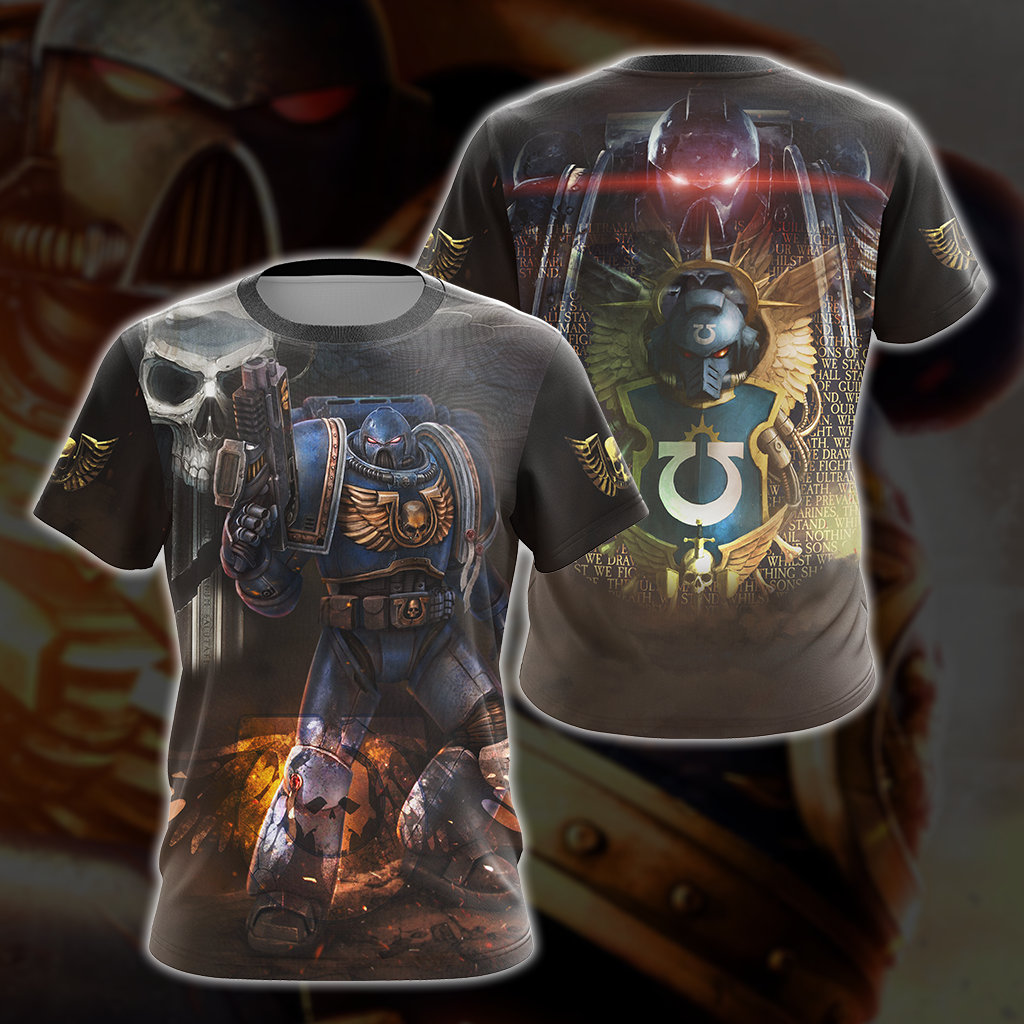 Warhammer 40000 All Over Print T-shirt Tank Top Zip Hoodie Pullover Hoodie T-shirt S 
