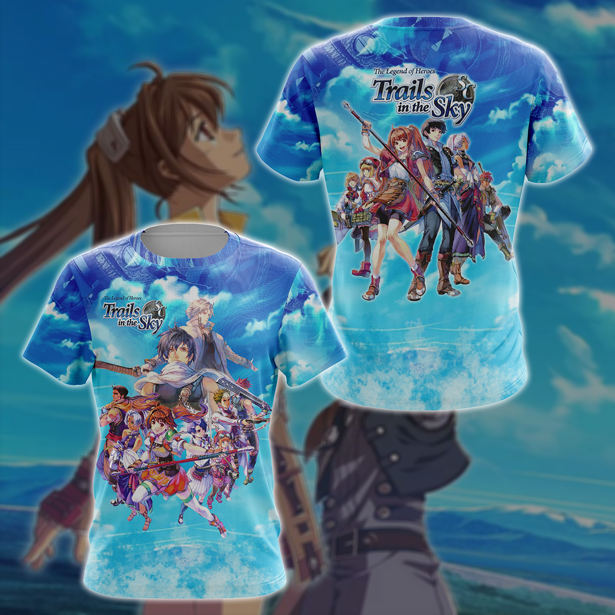 The Legend of Heroes: Trails in the Sky Video Game 3D All Over Printed T-shirt Tank Top Zip Hoodie Pullover Hoodie Hawaiian Shirt Beach Shorts Jogger T-shirt S 