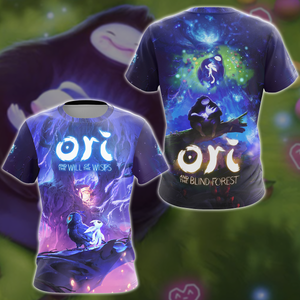 Ori and the Blind Forest Video Game 3D All Over Printed T-shirt Tank Top Zip Hoodie Pullover Hoodie Hawaiian Shirt Beach Shorts Jogger T-shirt S 