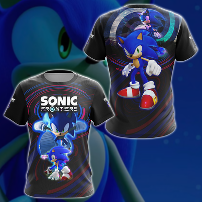 Sonic Frontier Video Game 3D All Over Printed T-shirt Tank Top Zip Hoodie Pullover Hoodie Hawaiian Shirt Beach Shorts Jogger T-shirt