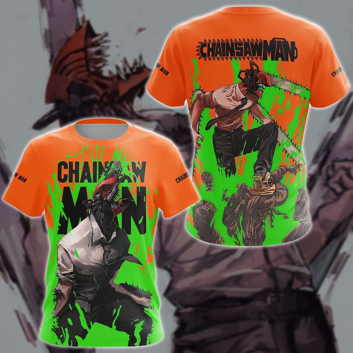 Chainsaw Man Anime Manga 3D All Over Print T-shirt Tank Top Zip Hoodie Pullover Hoodie Hawaiian Shirt Beach Shorts Jogger