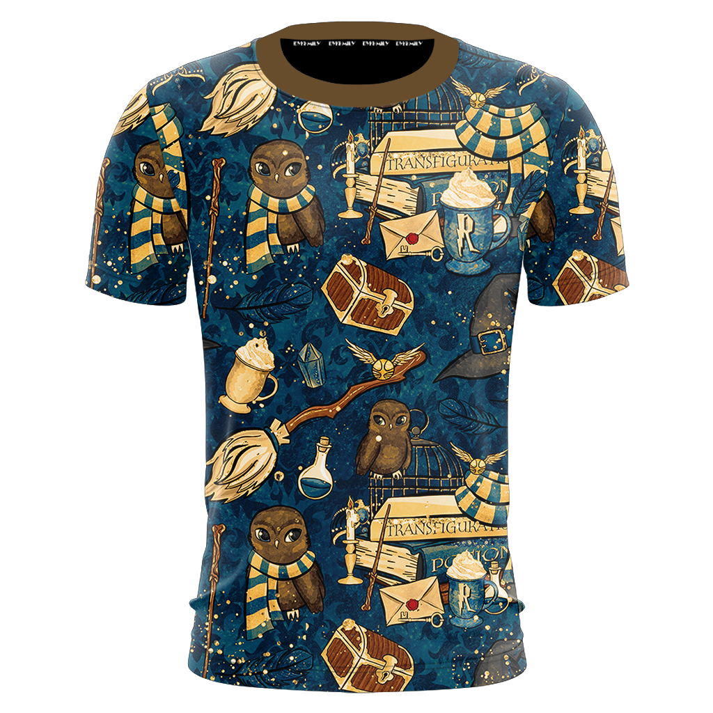Hogwarts Ravenclaw House Pattern Harry Potter Unisex 3D T-shirt