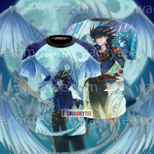 Yu-Gi-Oh! Yusei Fudo and Stardust Dragon 3D T-shirt