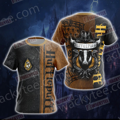 Harry Potter - Hufflepuff House Wacky Style New Unisex 3D T-shirt