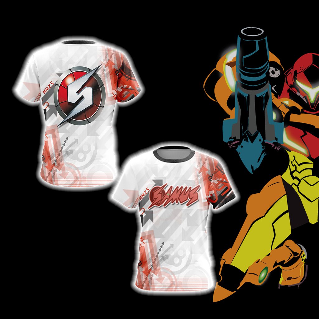 Metroid - Samus Version Logo Unisex 3D T-shirt T-shirt