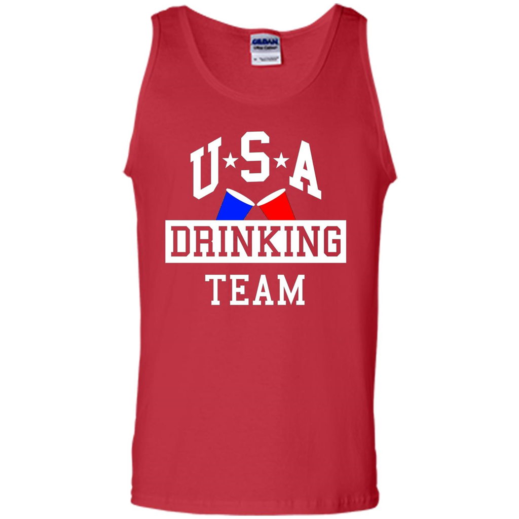 Independence Day T-shirt USA Drinking Team Red
