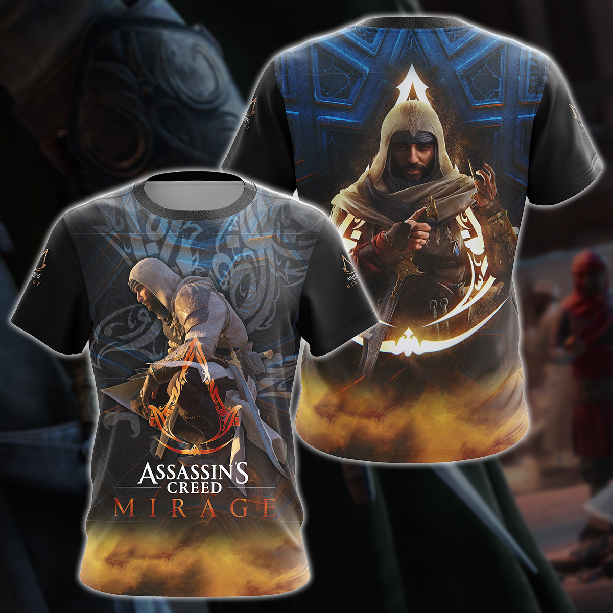 Assassin's Creed Mirage Video Game All Over Printed T-shirt Tank Top Zip Hoodie Pullover Hoodie Hawaiian Shirt Beach Shorts Joggers T-shirt S 