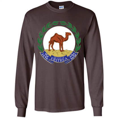 Eritrea Emblem T-shirt National Heritage Pride Dark Chocolate