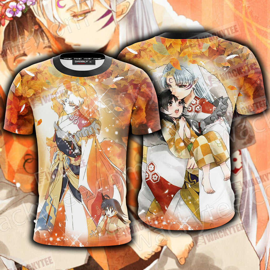 Inuyasha Sesshomaru And Rin Unisex 3D T-shirt