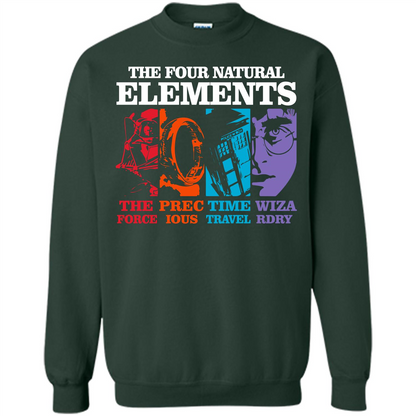 Movie T-shirt The Four Natural Elements T-shirt Forest Green