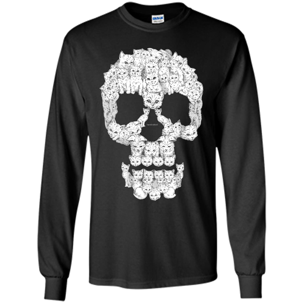 Skulls Are For Pussies Cats T-shirt Black