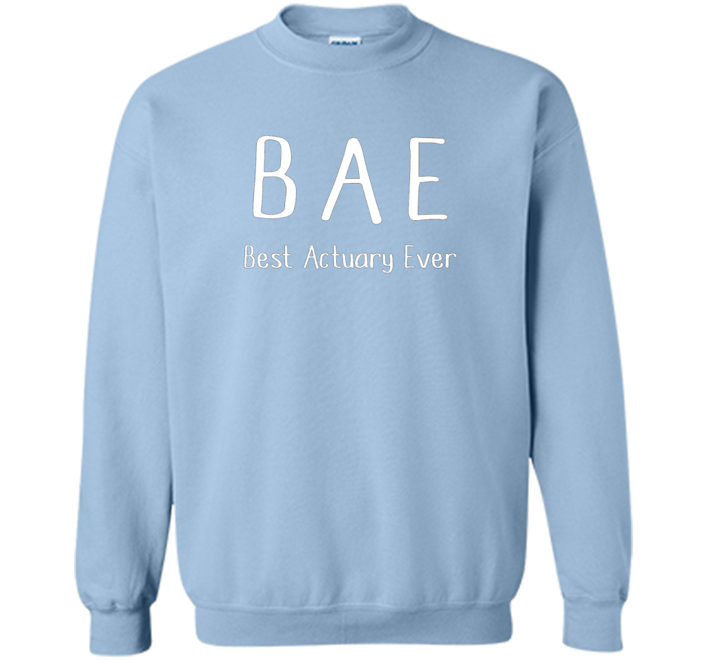 BAE Best Actuary Ever Tshirt funny work job humor shirt shirt Light Blue