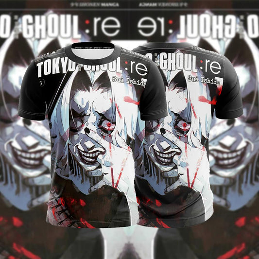 Anime Tokyo Ghoul Takizawa Seidou Movie Lover Unisex 3D T-shirt