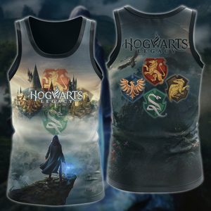Hogwarts Legacy Video Game 3D All Over Printed T-shirt Tank Top Zip Hoodie Pullover Hoodie Hawaiian Shirt Beach Shorts Jogger