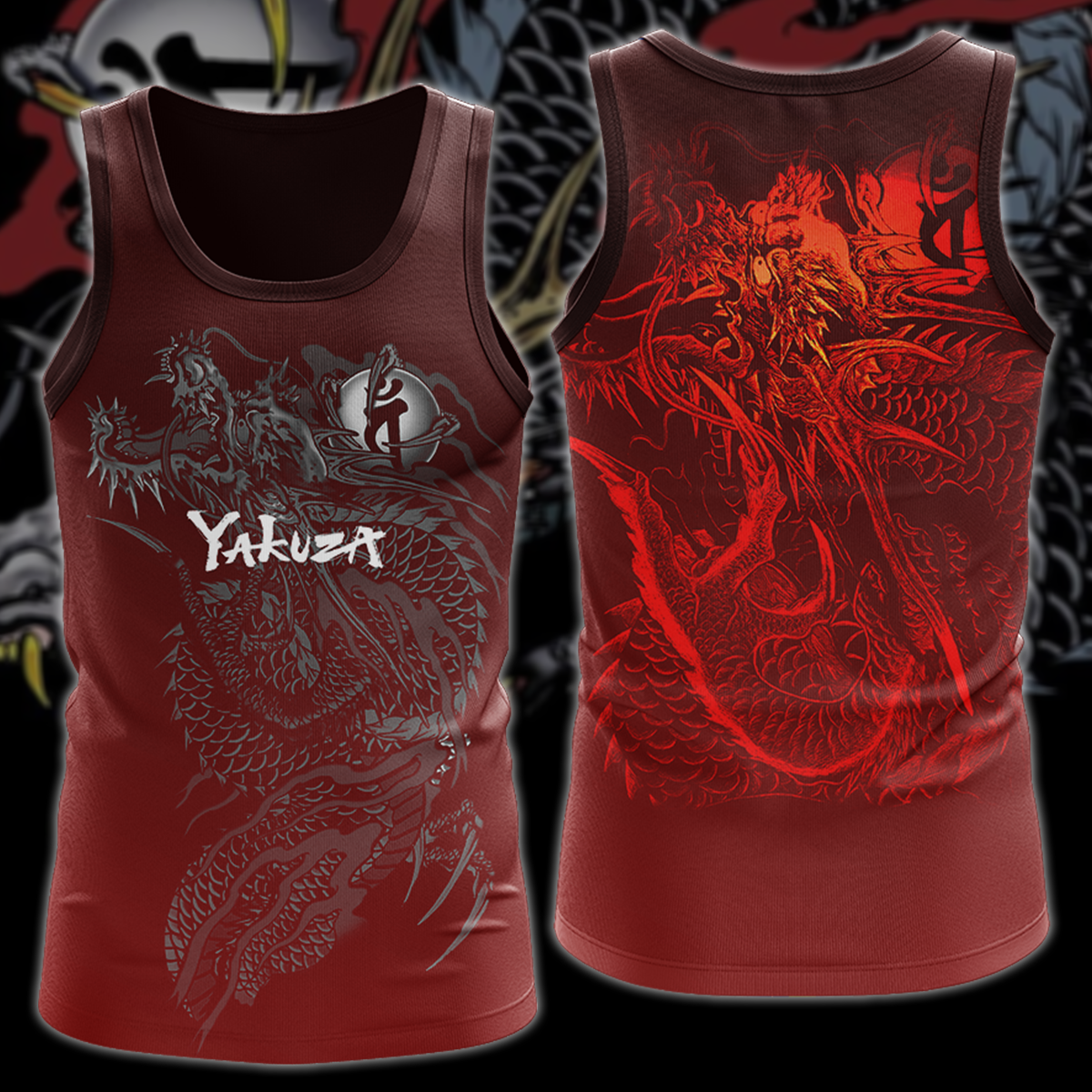 Yakuza Video Game 3D All Over Printed T-shirt Tank Top Zip Hoodie 