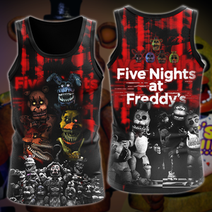 Five Nights At Freddy's Video Game 3D All Over Print T-shirt Tank Top Zip Hoodie Pullover Hoodie Hawaiian Shirt Beach Shorts Jogger