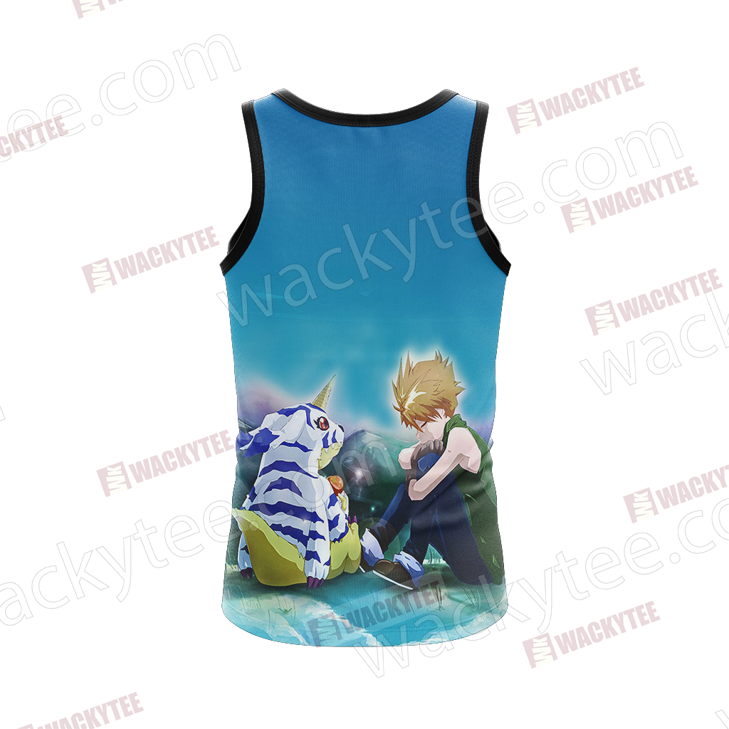 Digimon Matt And Gabumon 3D Tank Top