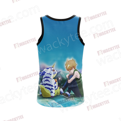 Digimon Matt And Gabumon 3D Tank Top