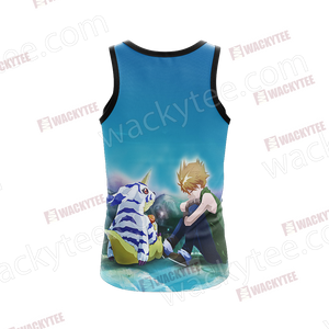 Digimon Matt And Gabumon 3D Tank Top