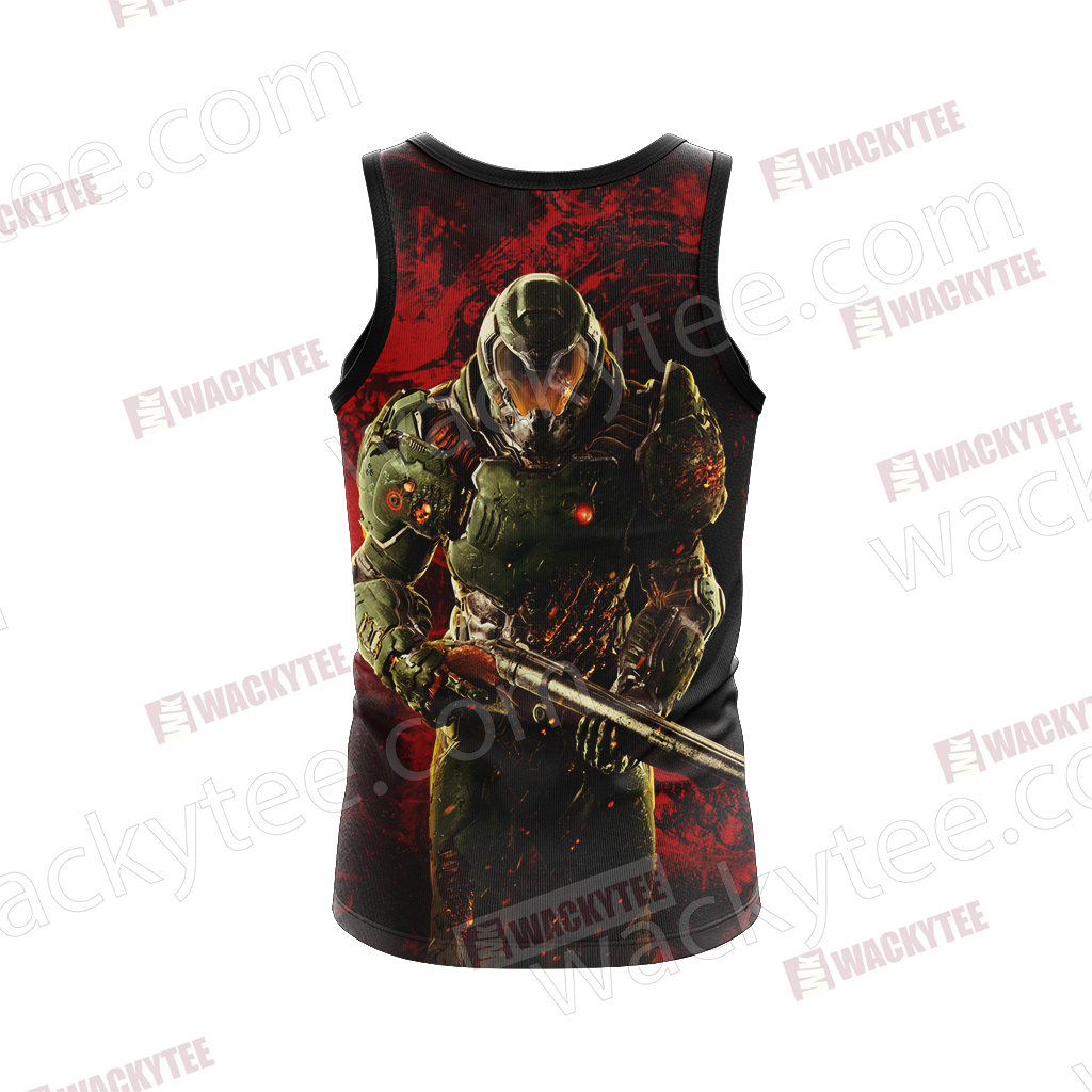 Doom - Doomguy Unisex 3D Tank Top