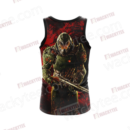 Doom - Doomguy Unisex 3D Tank Top