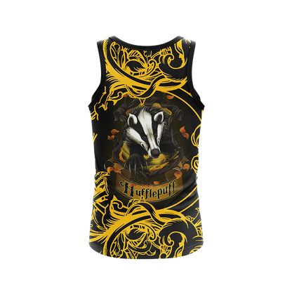 Loyal Like A Hufflepuff Harry Potter 3D Tank Top