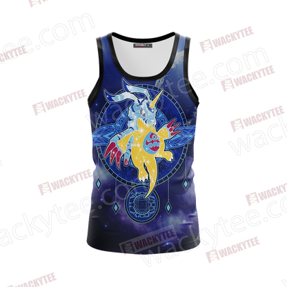 Digimon New Garurumon 3D Tank Top
