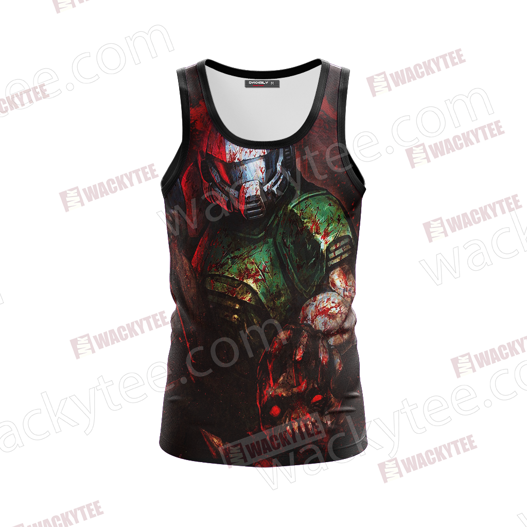 Doom - Doomguy Unisex 3D Tank Top