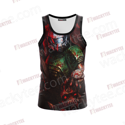 Doom - Doomguy Unisex 3D Tank Top