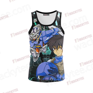 Mobile Suit Gundam Setsuna F. Seiei And The Exia Gundam 3D Tank Top