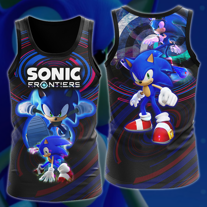 Sonic Frontier Video Game 3D All Over Printed T-shirt Tank Top Zip Hoodie Pullover Hoodie Hawaiian Shirt Beach Shorts Jogger Tank Top