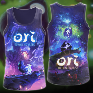 Ori and the Blind Forest Video Game 3D All Over Printed T-shirt Tank Top Zip Hoodie Pullover Hoodie Hawaiian Shirt Beach Shorts Jogger Tank Top S 