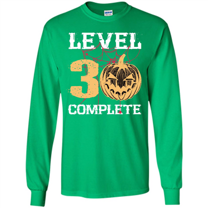 Halloween T-shirt Level 30 Complete Irish Green